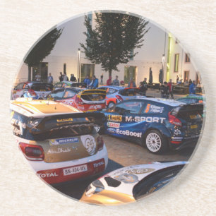 Rally Cars Zandsteen Onderzetter