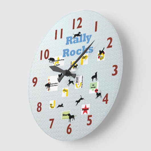 Rally Dog Clock Grote Klok (Hoek)
