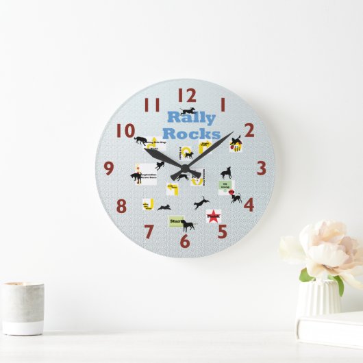 Rally Dog Clock Grote Klok (Huis)