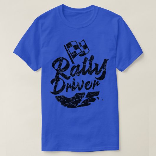Rally Driver Rallye Racing T-shirt (Design voorkant)