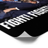 Rally Fight T-shirt -Trump Rally Fight! Vecht! Vec Poster (Hoek)