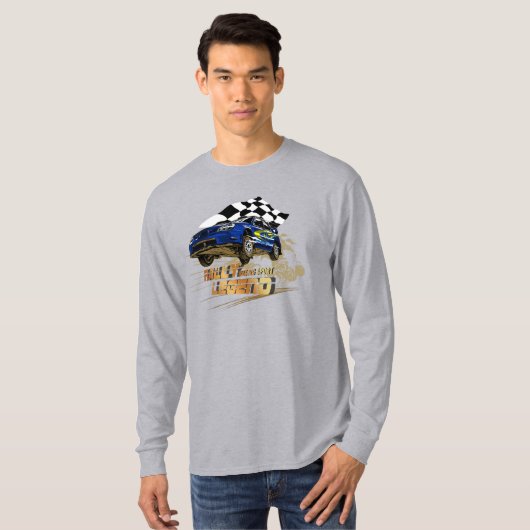 Rally Legend | Lange hoes van Mannen T-shirt (Voorkant volledig)