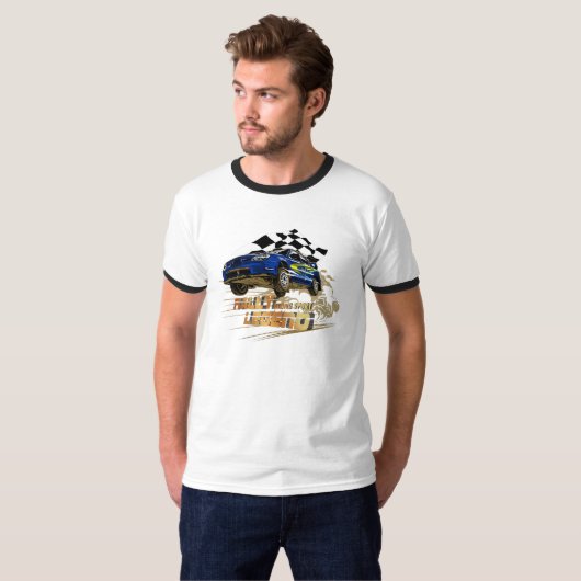 Rally Legend | Mannen Ringer T-shirt (Voorkant volledig)