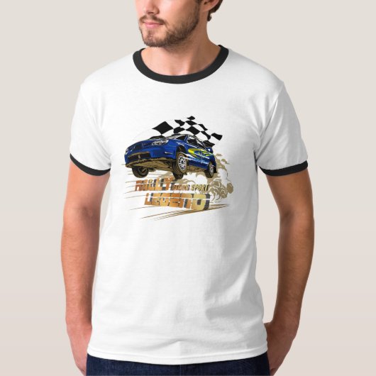 Rally Legend | Mannen Ringer T-shirt (Voorkant)