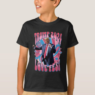 Rally Love Fest Dancing Retro Groovy Grappige Lief T-shirt