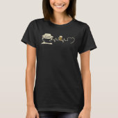 Rally Man Humour Heart Beat  Idea Aperitif T-shirt (Voorkant)