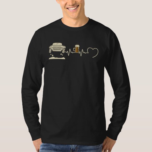 Rally Man Humour Heart Beat Idea Aperitif T-shirt (Voorkant)