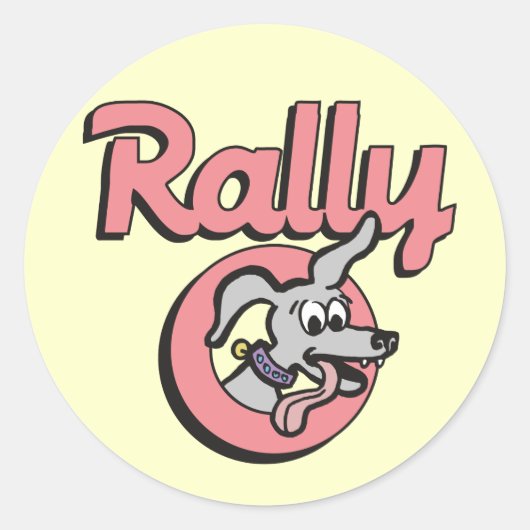 Rally-O 4B Ronde Sticker (Voorkant)