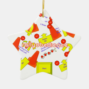 Rally-O-versiering Keramisch Ornament