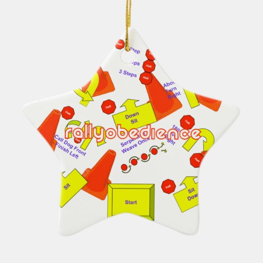 Rally-O-versiering Keramisch Ornament (Voorkant)