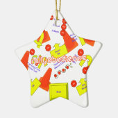 Rally-O-versiering Keramisch Ornament (Links)