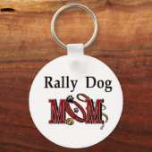 Rally Obedience Dog Mam Gifts Sleutelhanger (Voorkant)