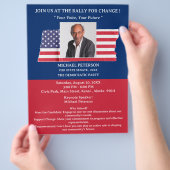 Rally of Event Verenigde Staten Politieke campagne Flyer (Hand)