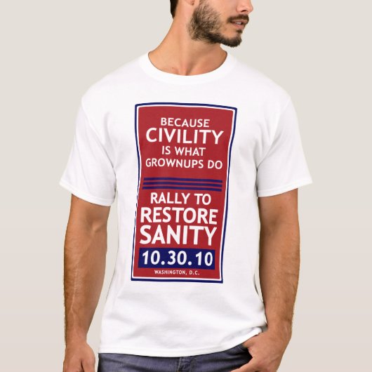 Rally om Sanity T-Shirt te herstellen (Voorkant)