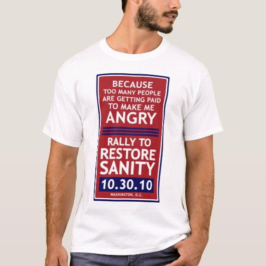 Rally om Sanity T-Shirt te herstellen (Voorkant)