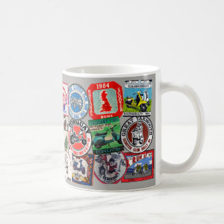 Rally-patches voor scooter koffiemok