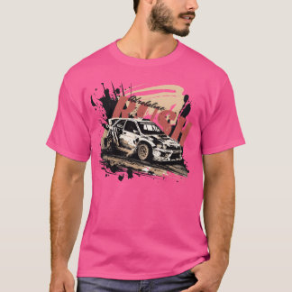 Rally Race Auto vintage vriend T-shirt