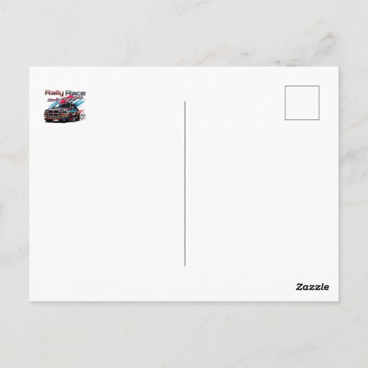 RALLY RACE  - WANNEER SNELHEID DE WILDE KANT ONTMO BRIEFKAART (Achterkant)