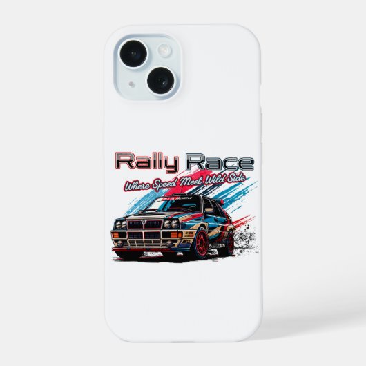 RALLY RACE  - WANNEER SNELHEID DE WILDE KANT ONTMO iPhone 15 CASE (Achterkant)