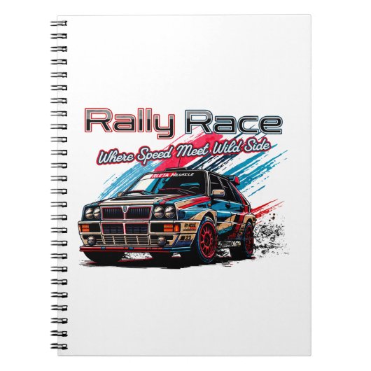 RALLY RACE  - WANNEER SNELHEID DE WILDE KANT ONTMO NOTITIEBOEK (Voorkant)