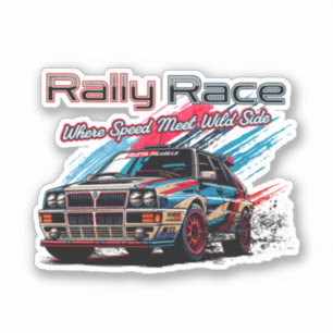 RALLY RACE - WANNEER SNELHEID DE WILDE KANT ONTMO STICKER