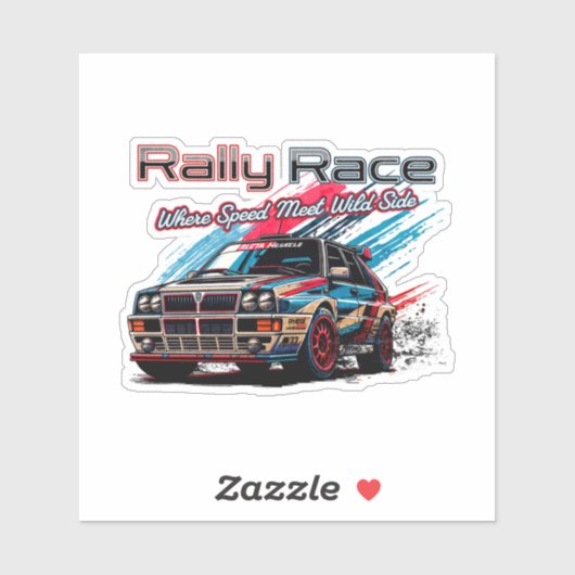 RALLY RACE  - WANNEER SNELHEID DE WILDE KANT ONTMO STICKER (Vel)