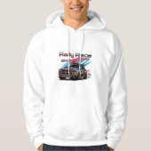 RALLY RACE - WANNEER SNELHEID ONTMOET WILD SIDE! HOODIE (Voorkant)