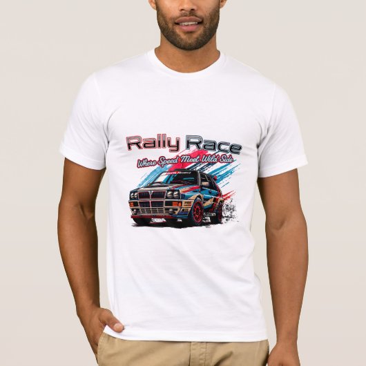 RALLY RACE - WANNEER SNELHEID ONTMOET WILD SIDE! T-SHIRT (Voorkant)