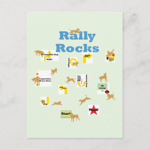 Rally Rocks Briefkaart
