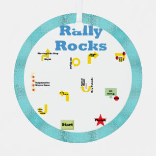 Rally Rocks Metalen Ornament