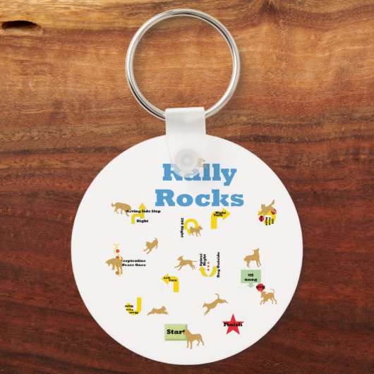 Rally Rocks Sleutelhanger (Voorkant)