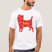 Rally (rood en geel) t-shirt (Voorkant)