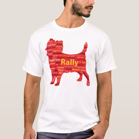 Rally (rood en geel) t-shirt (Voorkant)