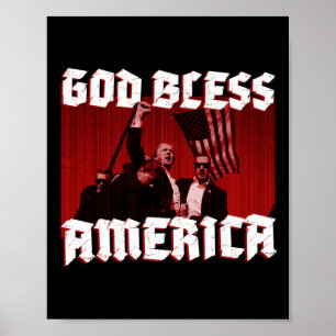 Rally schieten God zegene Amerika in 2024 Poster