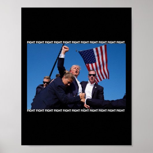 Rally Shooting Trump Schieten Trump Ination Poster (Voorkant)