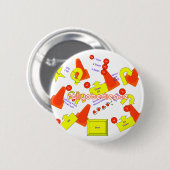 Rally Signs Ronde Button 5,7 Cm (Voorkant /achterkant)