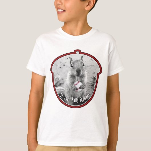 Rally Squirrel - Kinder Louis niet-officiële masco T-shirt (Voorkant)