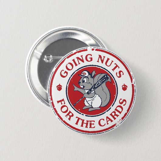 Rally Squirrel Ronde Button 5,7 Cm (Voorkant /achterkant)