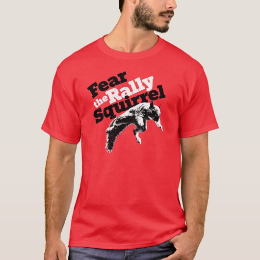 Rally Squirrel Shirt Red (Voorkant)