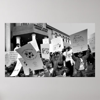 Rally voor daklozen poster