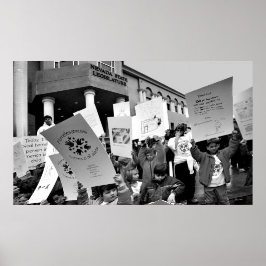 Rally voor daklozen poster (Voorkant)