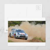 Rallyauto Briefkaart (Voorkant / Achterkant)