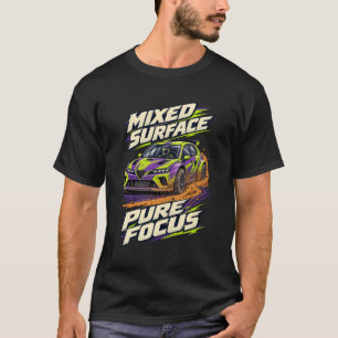 Rallycross Gemengd Oppervlak Pure Focus T-shirt