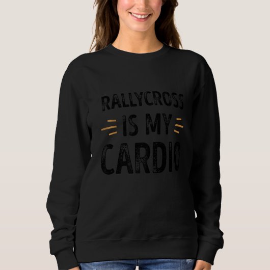Rallycross is mijn cardio grappige retro trui (Voorkant)