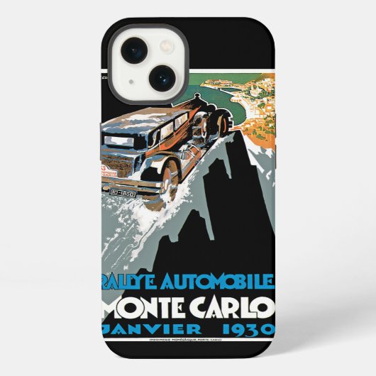 Rallye Automobile de Monte Carlo 1930 iPhone Hoesje (Achterkant)