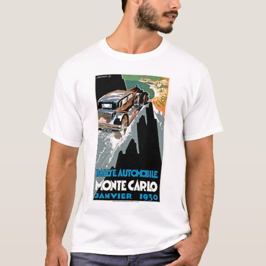 Rallye Automobile de Monte Carlo 1930 T-shirt (Voorkant)
