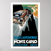 Rallye Automobile Monte Carlo Poster (Voorkant)