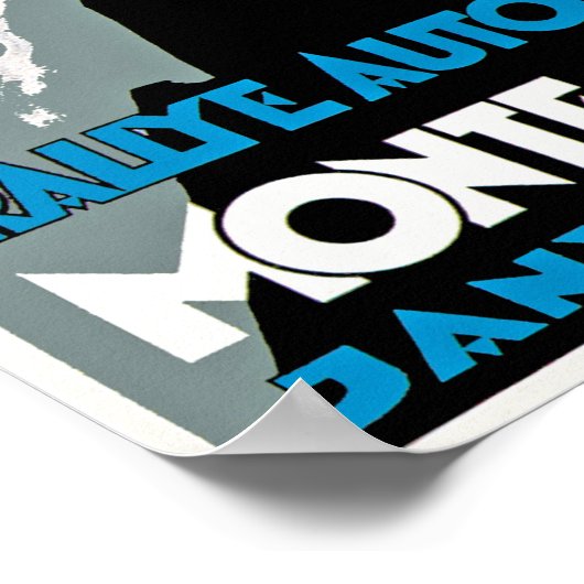 Rallye Automobile Monte Carlo Poster (Hoek)