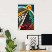 Rallye Automobile Monte Carlo Vintage Poster Afdru (Thuiskantoor)