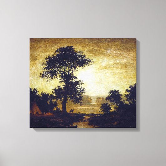 Ralph Albert Blakelock Moonlight Canvas Afdruk (Voorkant)